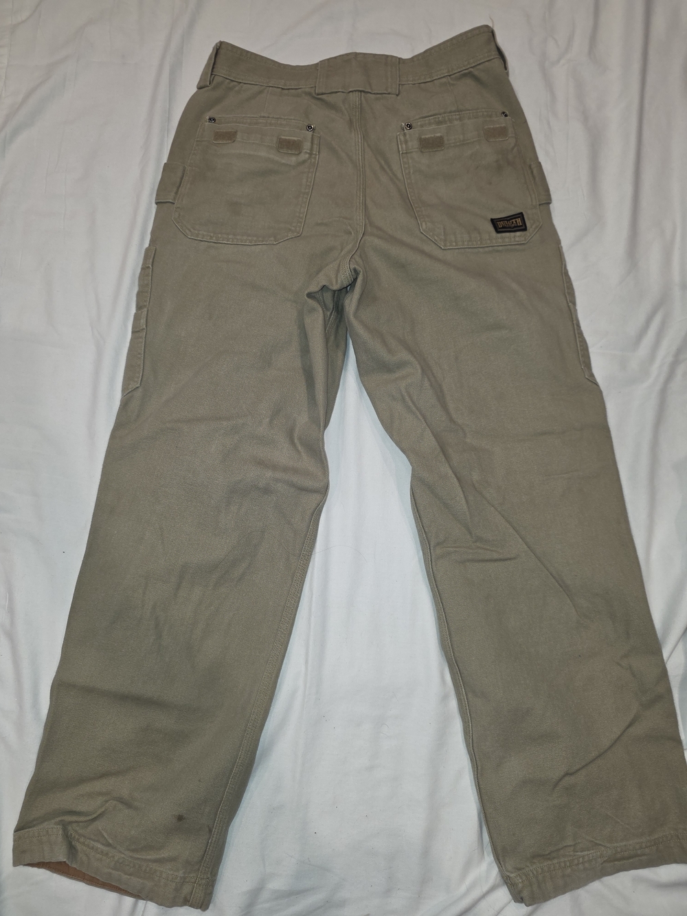Duluth Trading Co Tan Cargo Work Pants